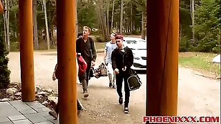 Adorable twinks share hot anal sex passion more a cabin