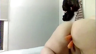 Bbw has anal and pussy fun with New Zealand